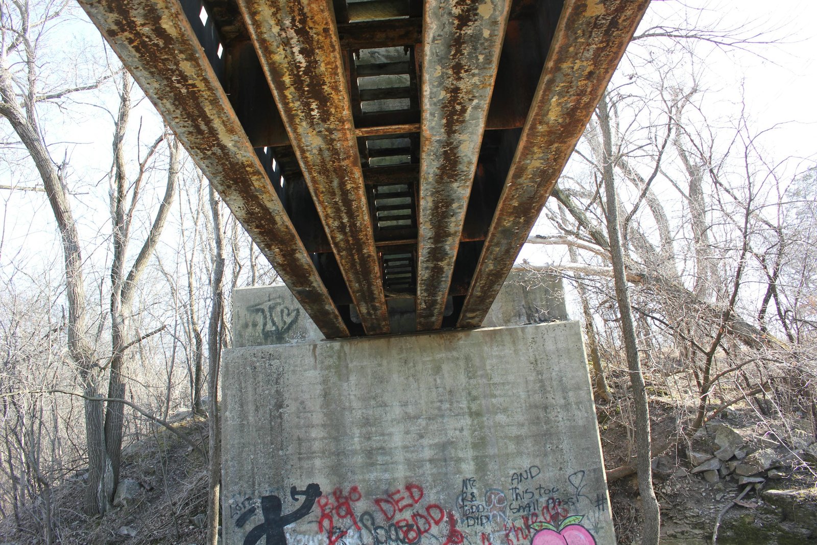 Under bridge
